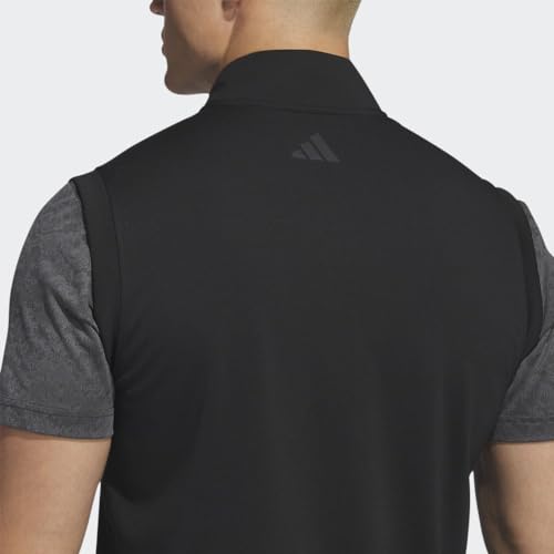 adidas Men's Elevated Quarter Zip Pullover Vest, Black, Small - image 8