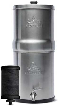 Alexapure Pro Stainless Steel Water Filtration System - 200 Gallon Capacity