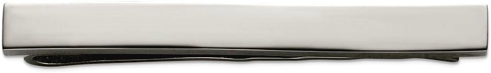 5.5mm Titanium Polished Tie Bar Tie Clip for Men