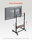 VEVOR rollbarer TV-Ständer TV-Wagen für 1397-2540 mm Bildschirme, höhenverstellbarer tragbarer Monitorständer mit Ablage bis zu 92,99 kg für Wohnzimmer Schlafzimmer Büro (Max VESA 800 x 600 mm)