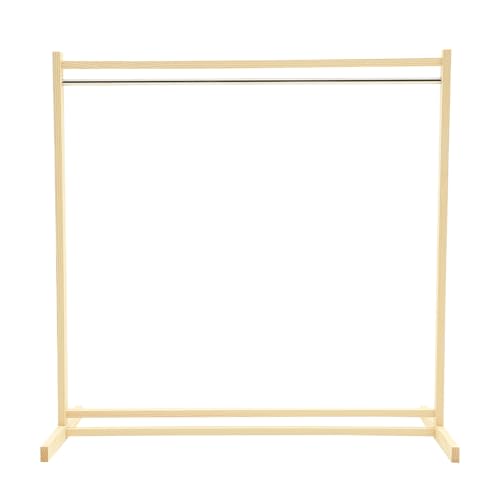 Portant à vêtements en bois de 60 cm pour chambre de poupée avec organiseur de cintres
