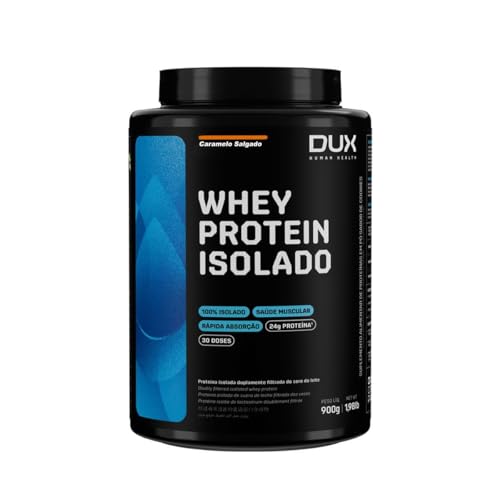 Dux - Whey Protein Isolado - 900g - Caramelo Salgado