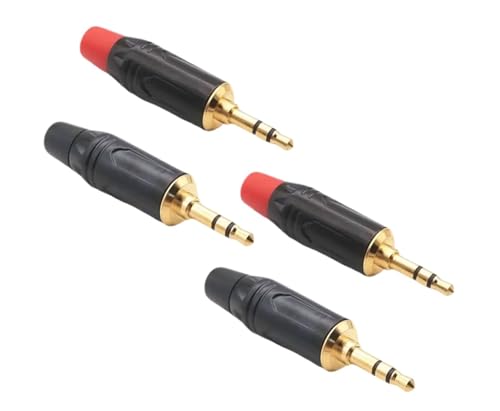 Adaptateur 3.5mm mâle 3 pôles pour casque de téléphone et PC portable (Lot de 4)