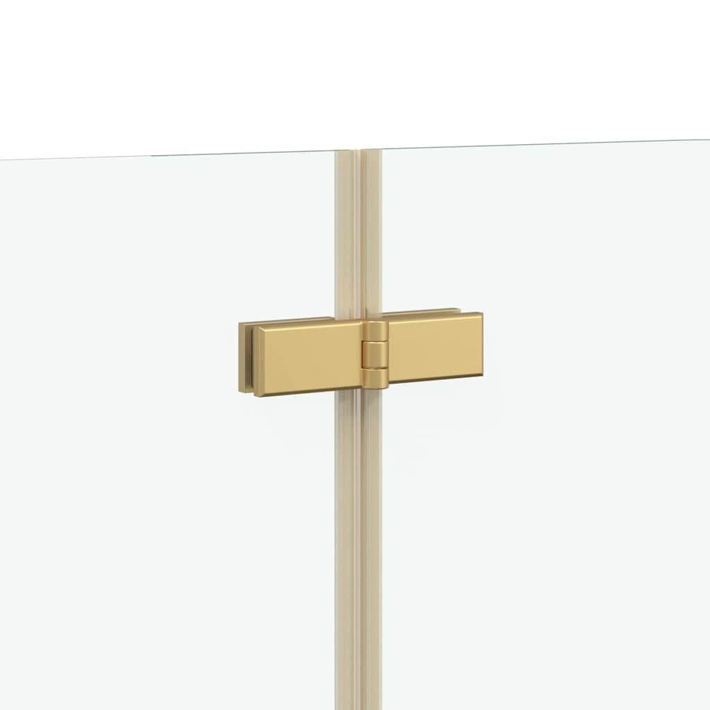 Genérico Enclosure de Ducha Dorado 95 x 140 cm Vidrio y Aluminio,Bricolaje,Fontanería,Piezas y Herramientas para componentes de fontanería,Artículos de Ducha,Puertas de Ducha,Oro,42018540