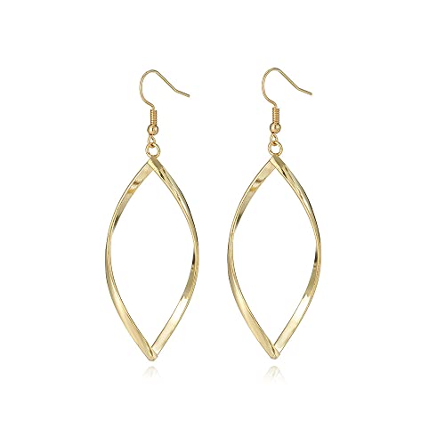 Pendientes Chapados en Oro, Pendientes Geométricos de Plata de ley 925, hipoalergénicosin níquel Colgante Espiral, con preciosa caja de Regalo Cover