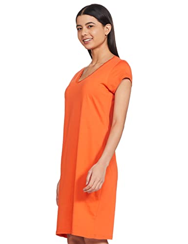 Image of Amazon Brand - Symbol Women's Cotton Knee Length Regular Fit Nighty