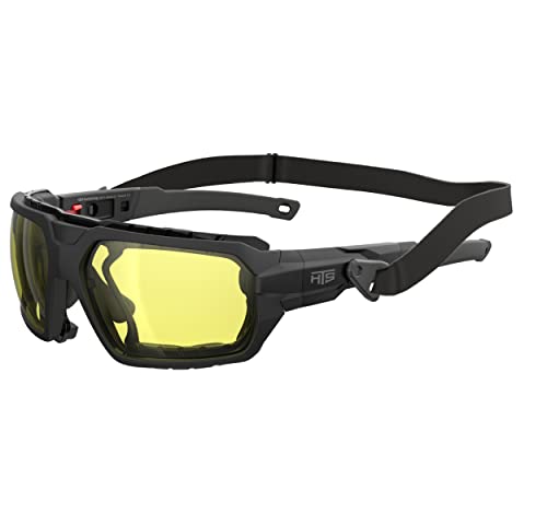 Hts Huntersky Q37 Protective Powersports Anti Fog Yellow Tinted Night Vision Driving Riding Glasses Hunting Shooting Airsoft Skydiving Wind Dust Proof #TOP7