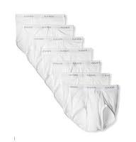 Hanes Ultimate Men's 7-Pack FreshIQ Full-Cut Pre Shrunk Briefs, White, Small