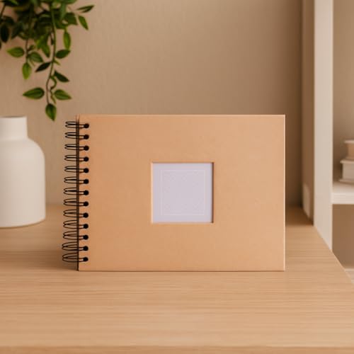 Miniatura 2 de Demark - Álbum Wire-O 1834 - Álbum De Espiral Para Fotos De 15x20 Cm - Hojas Kraft Y Papel Cristal - Tamaño Exterior 22,5x17 Cm