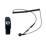 CONOVOZON Metal Anti Static Wrist Strap Adjustable Length Anti Static Bracelet Computer Cell Phone Repair and Use (Black)