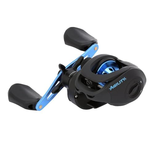 Moulinet de pêche Agility profil bas pour éviter les perruques et les décrochages