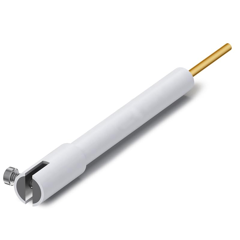 Pince électrode PTFE inox 6mm pour montages de chimie en milieu acide
