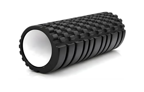 Image of High-Density Foam Roller for Deep Tissue Muscle Massage & Back Pain Relief - Exercise Roller for Gym, Fitness, Yoga & Stretching (33cm)