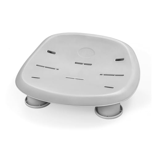 Bestway SaluSpa Underwater Durable Non Slip Swimming Pool and Spa Comfort Seat with Adjustable Height Legs and Weighted Feet Gray