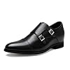 CHAMARIPA Elevator Shoes for Men | Invisible Height Increase Monk Strap Shoes | Built-in System Adds 2.76 Inches/7cm | Formal & Business Dress Shoes