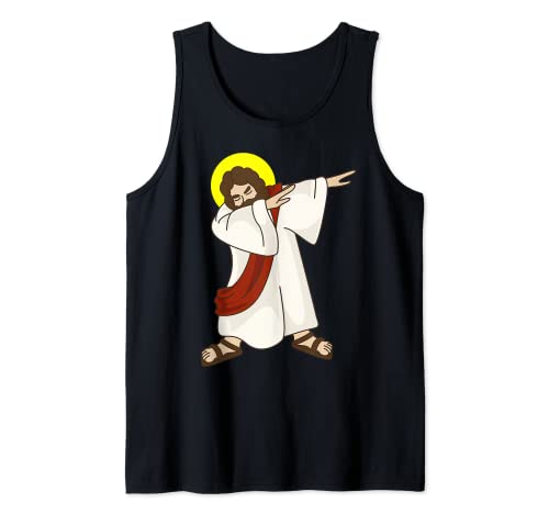 Funny Dabbing Jesucristo - Regalo de cumpleaños para ti Camiseta sin Mangas