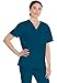 Dickies Unisex V-Neck Scrub Top, Caribbean Blue, Medium
