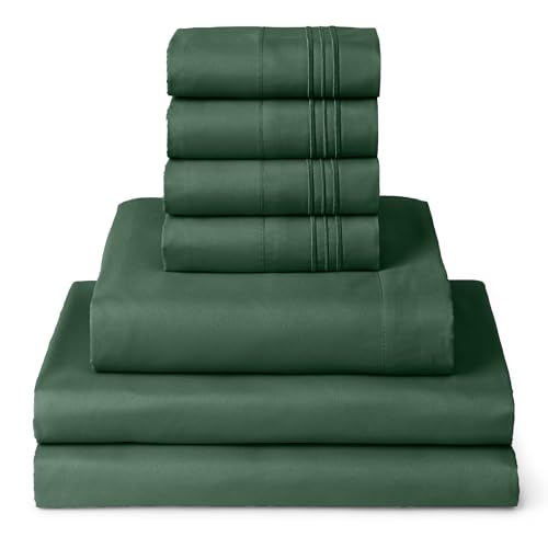 Mellanni Split King Sheet Set - 7-Piece Iconic Collection Bedding