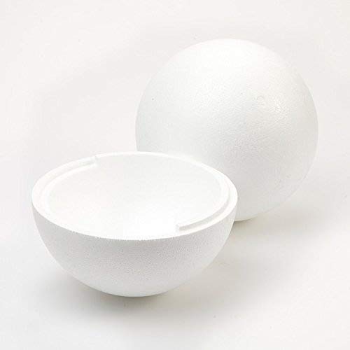 Craftmill20cm / 200mm Hollow Polystyrene Balls, Spheres - Box of (24)