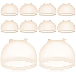 HD Wig Cap, IKOCO 8 Pcs Transparent Wig Cap for Lace Front Wig Thin Stocking Caps for Wigs Sheer Wig Cap for Women