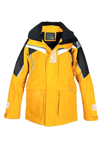 crazy4sailing Herren Segeljacke Stavanger, Farbe:gelb/Carbon, Größe:XXL