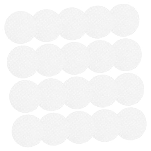 TOGEVAL ギターピックグリップ 20個パック - 滑り止めシリコン製ギターピック粘着グリップ アコースティックギター用 丸型粘着ピックホルダー