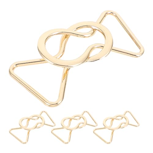 HOODANCOS Boucles Décoratives en Alliage Métallique Doré pour Ceinture 25 MM 4 Paires Accessoires Couture pour Bretelles et Pantalons Boucles à Coudre Polyvalentes pour Robes et Tenues