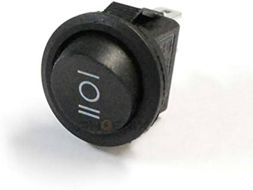 Amazon.co.jp: PHOENIX ロッカースイッチ 3ピン 小型 丸型 シーソー