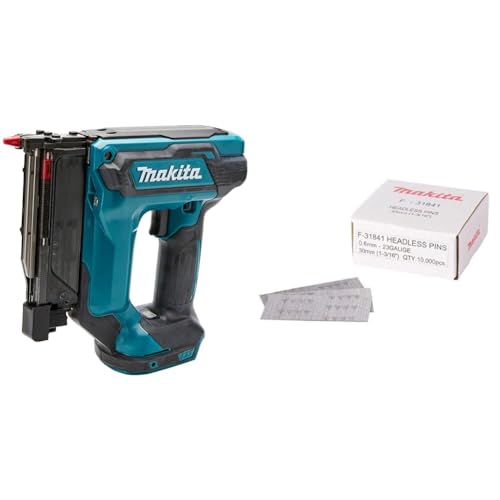 Makita Clavadora LXT de iones de litio DPT353Z de 18 V, baterías y cargador no incluidos & F-31841 - Clavos Pin 30mm