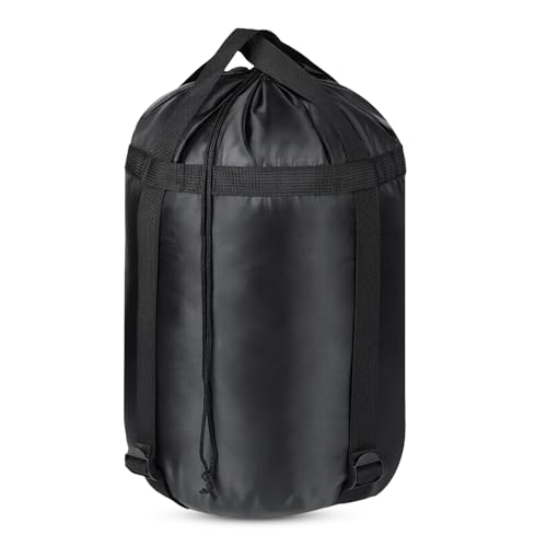 Jxiwfvl 18L Sleeping Bag Stuff Sack, Sleeping Bag Cover Waterproof, Compression Stuff Sack Water Resistant Cover Sacks Organizer - Great Bags Clothes Camping Hiking Travel