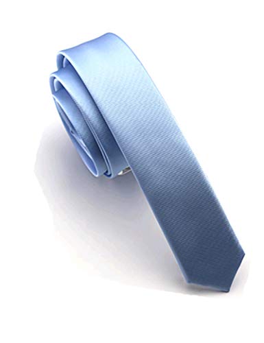 JEMYGINS Cravatta sottile da uomo in tinta unita
