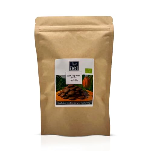 Kakaopaste Criollo 400g 100% Edelkakao Rohkostqualität Zeremonieller Ritualkakao ohne Zusätze ungeröstet naturbelassen