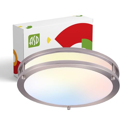 ASD LED 10" Round Flush Mount Lighting, Close to Ceiling