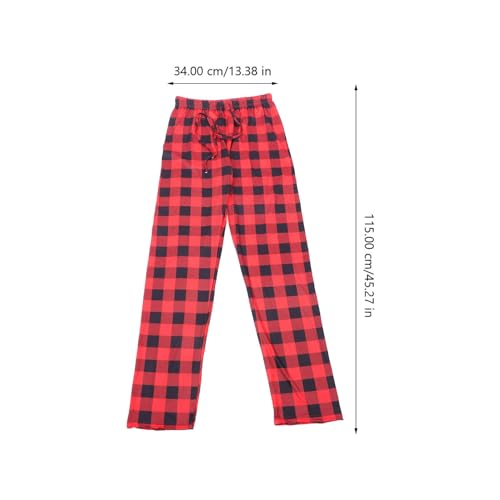 PACKOVE Calças De Dormir Femininas Calças Xadrez Calças De Dormir Calças Casuais Calças De Salão Dec