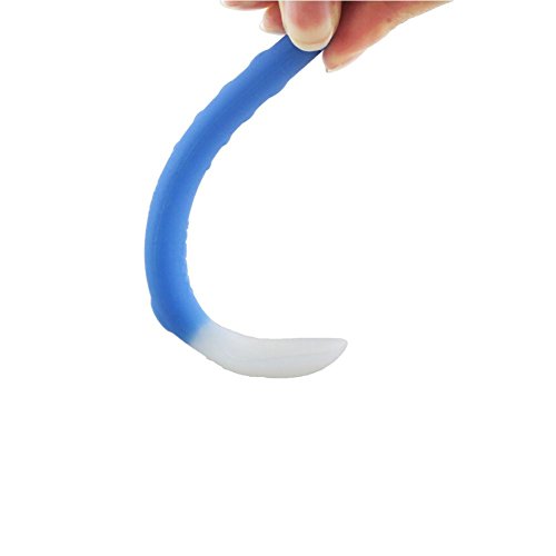 Colher de Silicone com Estojo, Nûby, Azul