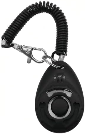 Clicker de treinamento de cães com alça de pulso – Clicker duráve...