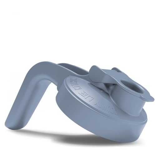 Image of County Line Kitchen Wide Mouth Mason Jar Pour Spout Lid - Flip Cap Drinking/Canning Lids - Handle & Airtight Leak-Proof Seal - Accessories for Pitcher - Fits 32 oz & 64 oz, Sky Blue - 1 Pack