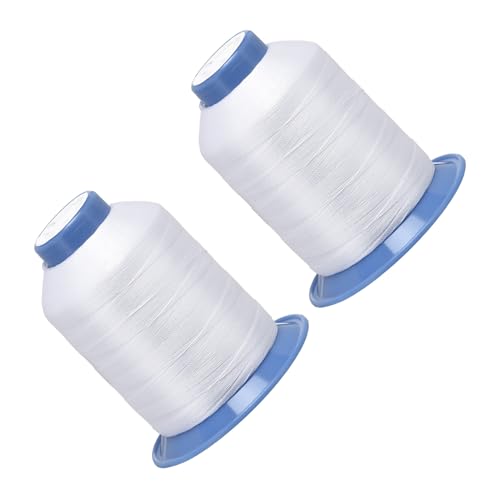 Fil à coudre polyester blanc 210D/3 haute ténacité pour finitions soignées - 2