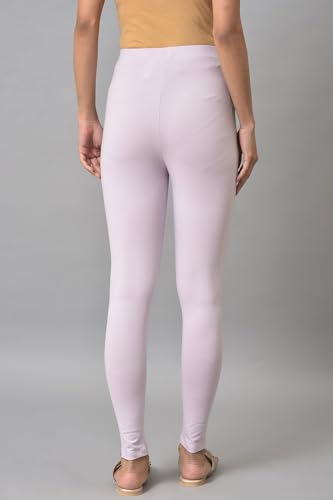 Image of W for Woman Women's Regular Fit High Rise Coral Cotton Jersey Tights