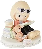 Precious Moments 162014 Blonde Girl Growing In Grace, Age 15 Birthday Bisque Porcelain Figurine