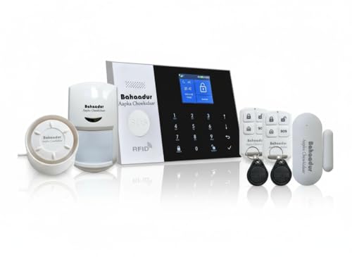 GSM Smart Home Security Alarm Kit, Calling & Wireless WiFi Home A...