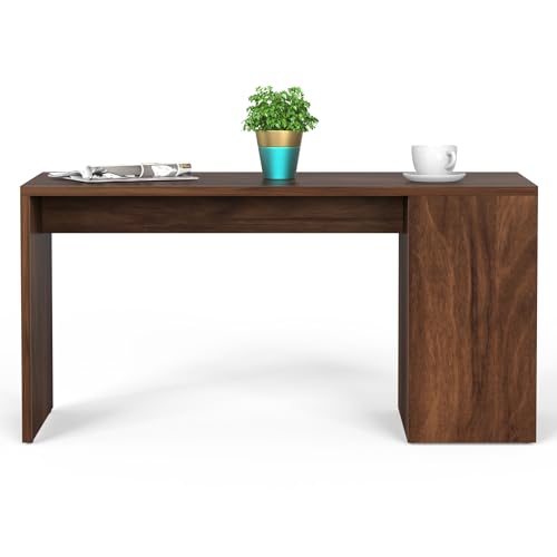 Image of BLUEWUD Tayvue Engineered Wood Coffee Center Sofa Tea /Teapoy Console Table for Sofa Set Living Room Home Hall (Brown Maple)