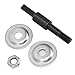 Fydun Shaft Arbor A, Drill Grinding Wheel Ting Hole Saw Arbors Rod Tool Set Kit for Conversion Extension Threaded with 2 Washer 6mm Round Shank (#3)