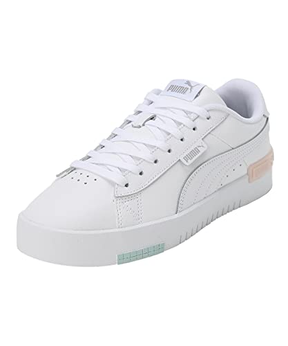 Image of PUMA Women's Sneaker, White White Silver Eggshell Blue, 8.5
