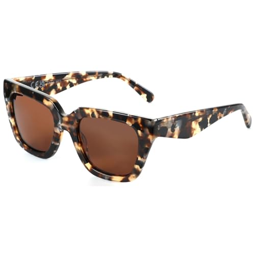Lunettes de soleil acétate pour femmes verres polarisés haute protection anti-UV