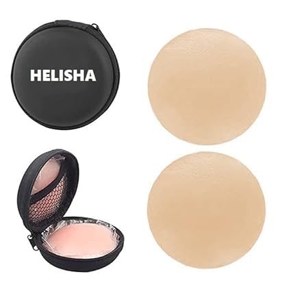 Pasties Silicone-Women's Reusable Nipple Cover - Silicone Nipple Cover Bra Pad - Adhesive Reusable Nipple Pads - Thin Silicone Nipple Cover Pasties(Free-Size)-image-36