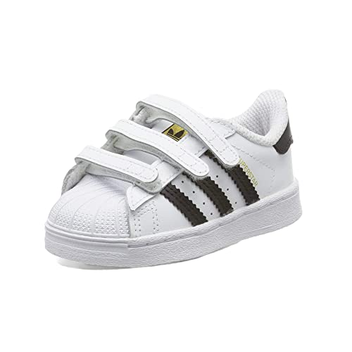 Scarpe sportive Adidas Superstar CF I Scarpe da Ginnastica, Unisex - Bambini, Ftwr White/Core Black/Ftwr White, 22 EU