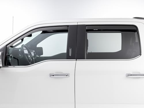 WeatherTech Custom Fit Side Window Deflectors for Dodge Ram Truck 1500 Classic Ram Truck 2500/3500 Ram Truck 4500/5500 - (82503IMB) Matte Black