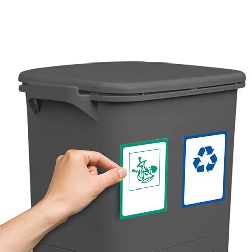 Miniatura 3 de Papelera De Reciclaje De Clasificación Selectiva Con Pedal, Ruedas Y Asa De Triple Compartimento De 42l 24l 4l 14l Gris Antracita