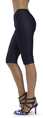 Image of Prolific Health Women's Jean Look Jeggings Tights Slimming Many Colors Spandex Leggings Pants Capri S-XXXL